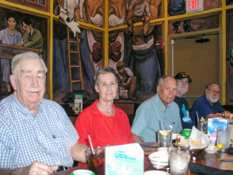 L-R: Charles and Betty Merritt, Mike Crye, Marvin Howard, and Jerry Brown
