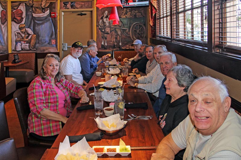 L-R: Connie Wallner, Marvin Howard, Mike Crye, Betty Merritt, Charles Merritt, Chris Whicher, Ken Rogers, George Huling, Vic Cawoski, Allegra Burnworth, Gary Huber