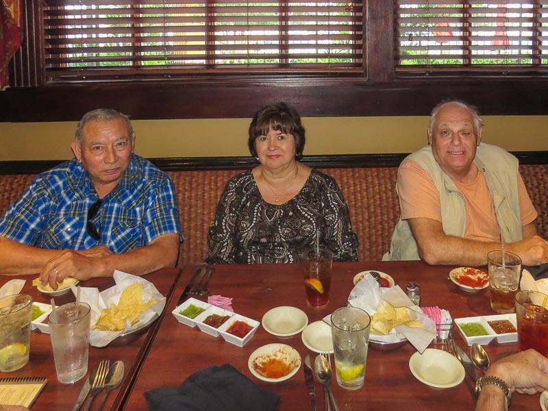 L-R: Steve and Angie Rocha, Gary Huber