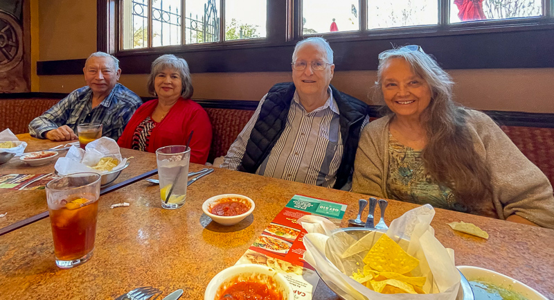 Steve and Angie Rocha, Jim Harrison, and Connie Wallner