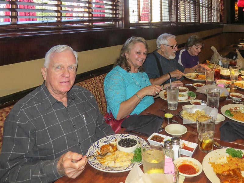 L-R: Vic Cawoski, Connie Wallner, Weldon Low, and Carol George