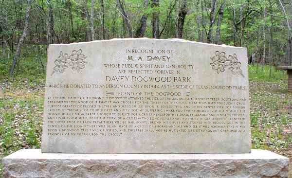Davey Dogwood Park Memorial Stone
