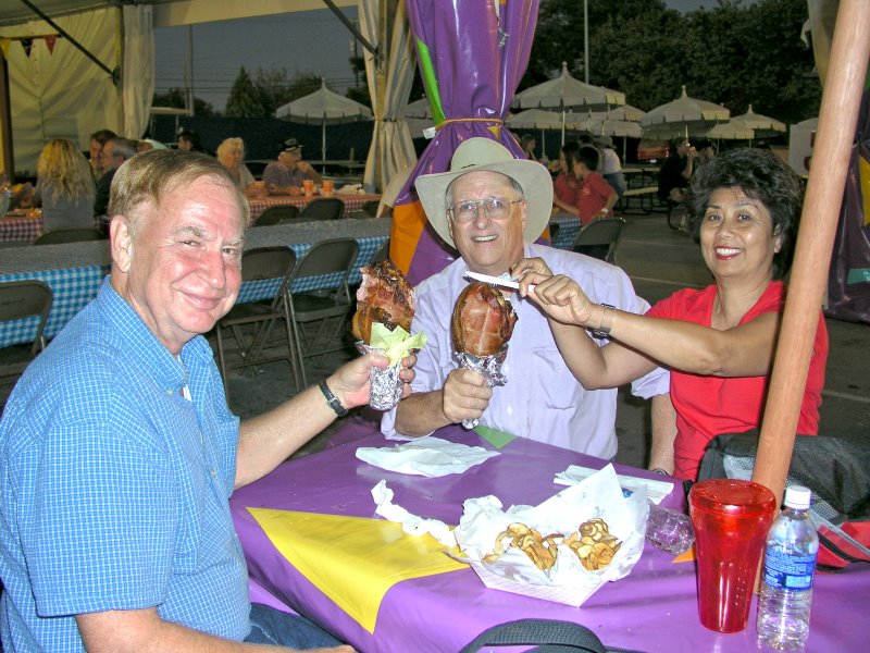 Jim Wallner and I compare Turkey Legs at the State Fair
