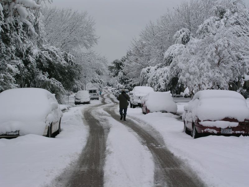 The street in front of my house Friday morning 12 Feb 2020