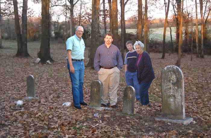 Jim Harrison, Nathan & Samuel Reed, and Marguerite Carne Harrison at 