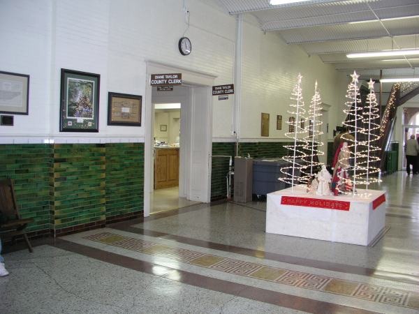 Court House interior and County Clerk's office