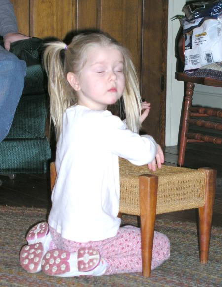 Jessica doesn't think much of the cartoon that's on TV