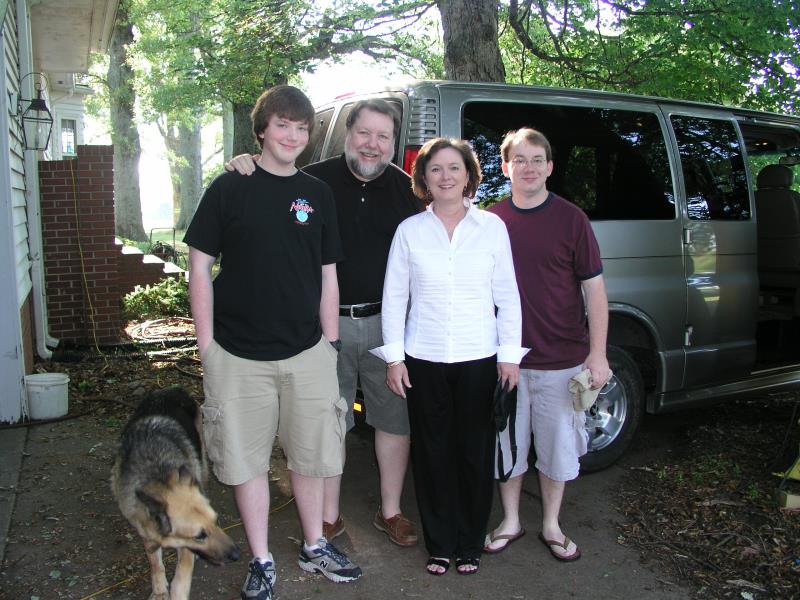 Samuel, Joe, Natalee, and Nathan are ready to head for Florida!