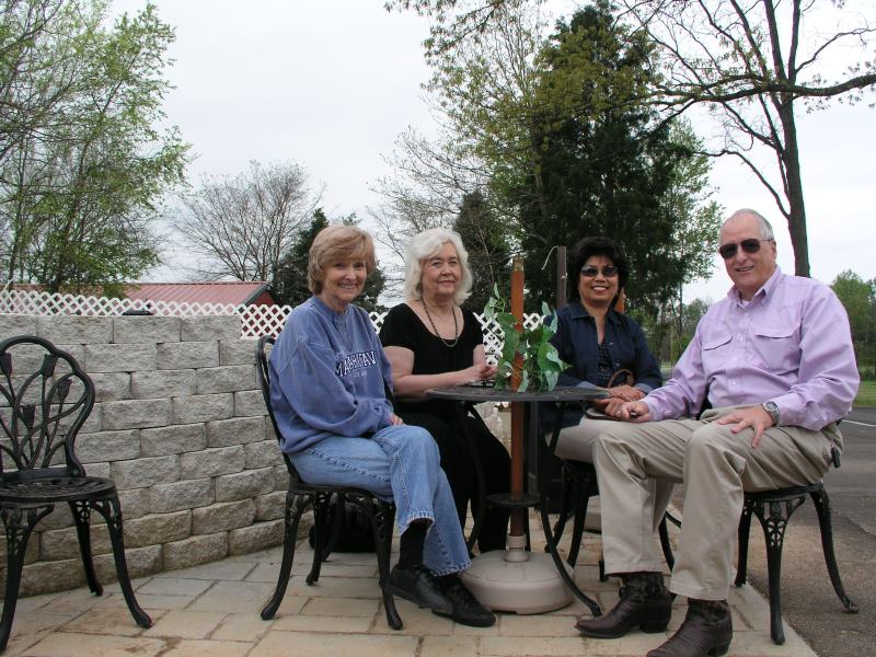 Carol Mannon, Alice McCutceon, Angie and Jim Harrison