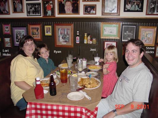 Steve Hicks and family, courtesy of Jim Wallner