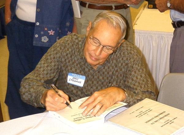 Ben Stearns autographing copies of his book