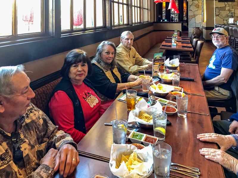 L-R: Steve and Angie Rocha, Connie Wallner, George Huling, and Marvin Howard