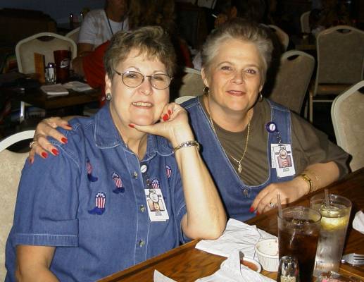 Vickie Wright and friend