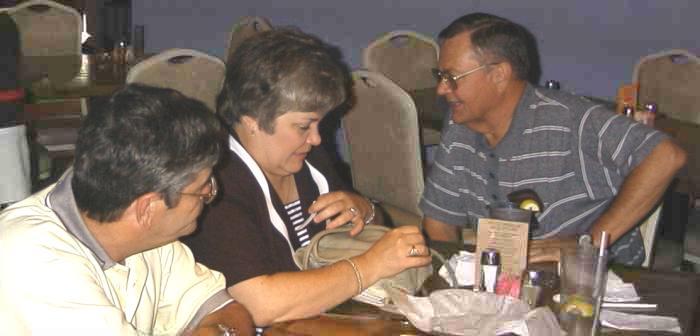 Rex Stephens, Diane Dercks, and Dave Christian