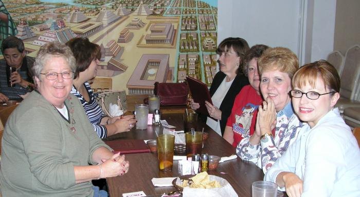 Lynne Saunders, Carol Avenna, Sharon Stout, Lou Simas, Wanda Fox, and Melissa Cunninghame