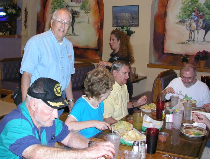 Oliver Rankin, Jim Harrison, Mrs. Rankin, Marilyn, George Huling, and Marvin Howard