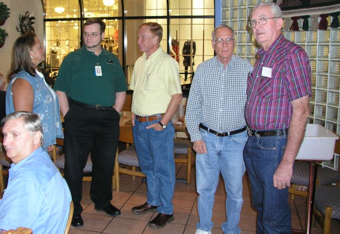 George Huling, Connie Wallner, Klaus Gehr, Jim Wallner, Mike Crye, and Don McFaddin