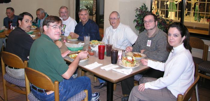 Don Erb, Raymond Corral, Doug Dreggors, Mauricio Nuez, Marvin Howard, George Huling, Jim Harrison, Klaus Gehr, and Georgette Hamad