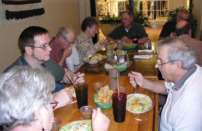 Dorothy McGraff, Klaus Gehr, Mr. & Mrs. Art Waxler, Doug Dreggors, Marvin Howard, Doug Cerney, and Dennis Kaplan