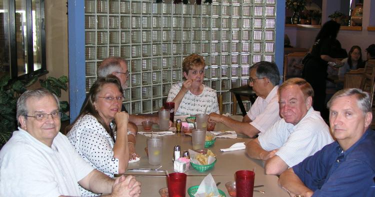 Dennis Kaplan, Connie Wallner, Marvin Howard, Wanda Fox, Bob Everett, Jim Wallner, and George Huling