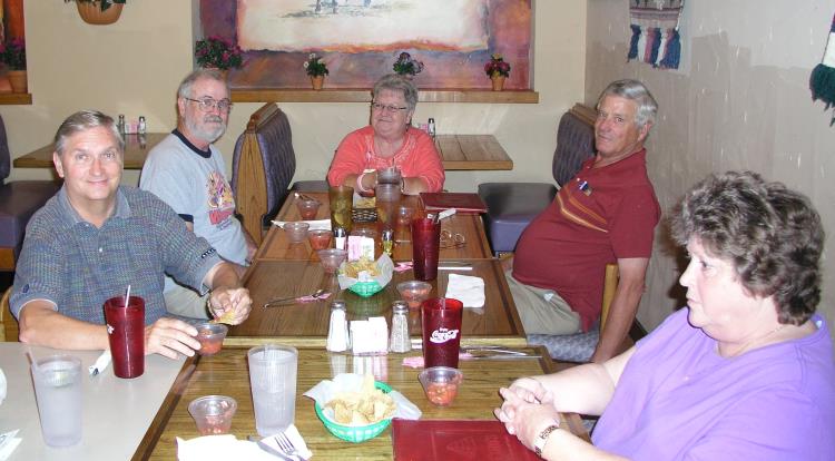 L-R: George Huling, Marvin Howard, Dorothy McGrath, Ron Seymour, and Lou Simas