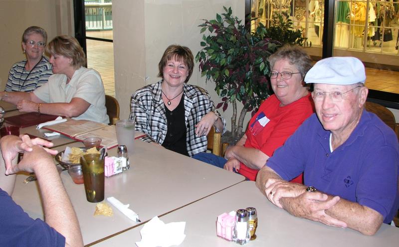 L-R: Frances Bradford, Janice Murray, Joyce LaHue, Lynne Saunders, and Doug Dreggors