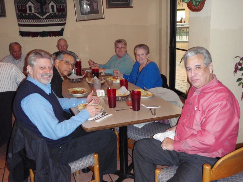 Mike Crye, Larry Pavlicek, Bob Everett, Eldon Streck, Dorothy McGrath, Frances Bradford and Jose Canales