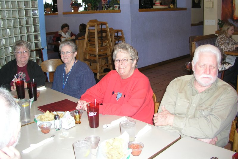 Dorothy McGrath, Frances Bradford, Lynne Saunders and Ray Housley