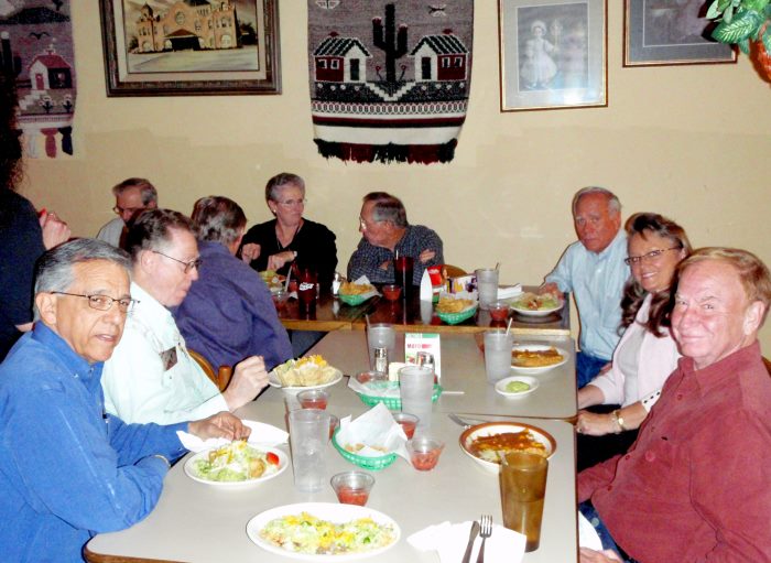 Bob Everett, Jack Boling, George Huling, Dennis Kaplan, Frances Bradford, Doug Dreggors, Mike Crye, Connie and Jim Wallner