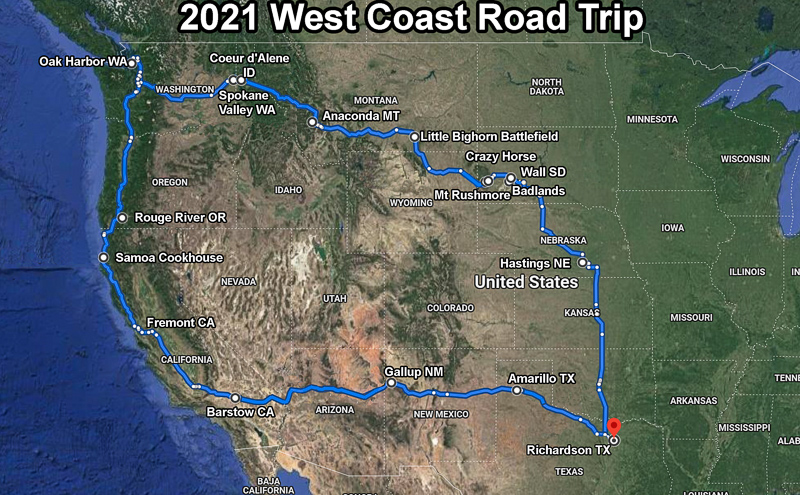 2021 West Coast Road Trip