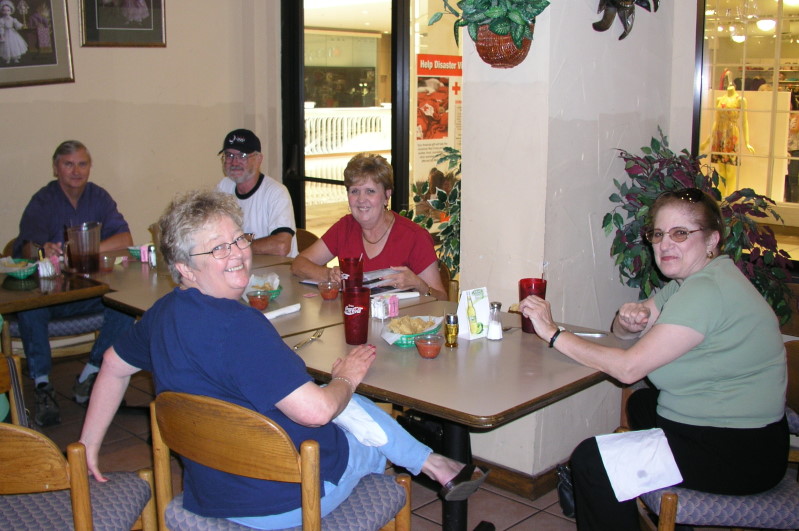 Clockwise: Lynne Saunders, George Huling, Marvin Howard, Wanda Fox, Charlotte Karam