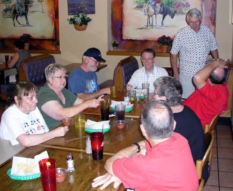 Carol George, Dorothy McGrath, Marvin Howard, Jack Bowling, Jim Rushing, Jerry Brown, Frances Bradford, Doug Dreggors