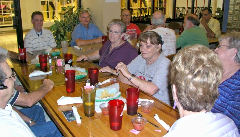 From bottom left: Dennis Kaplan, Jack Bowling, George Huling, Doug Sloan, Bob Everett, Gerry Brown, Marvin Howard, Francis Bradford, Carol George, Dorothy McGrath, and Wanda Fox