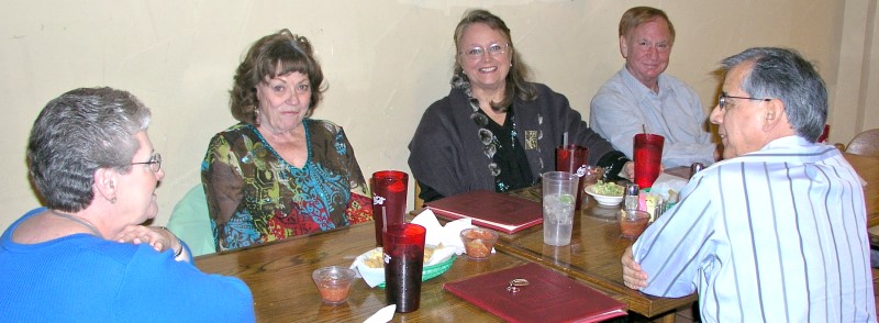 L-R: Francis Bradford, Carol George, Connie & Jim Wallner, Bob Everett