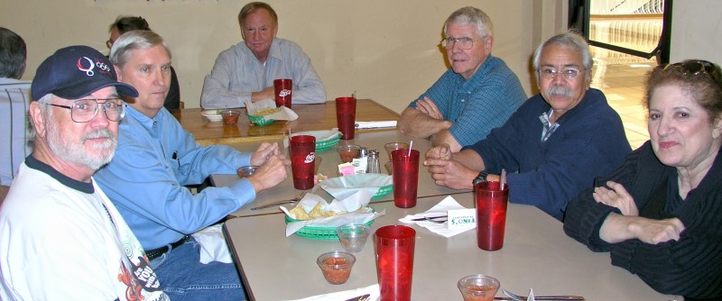 L-R: Marvin Howard, George Huling, Jim Wallner, Jim Rushing, Mauricio Nuez, Charlotte Karam