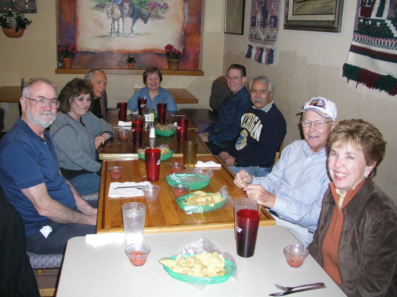 Clockwise: Marvin Howard, Carol George, Mike Crye, Allegra Burnworth, Jack Bowling, Mauricio Nuez, Eldon & Mary Streck 