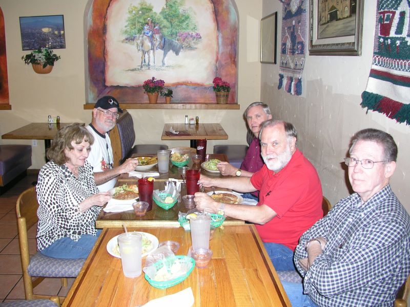 L-R: Carol George, Marvin Howard, George Huling, Jerry Brown, and Jack Bowling