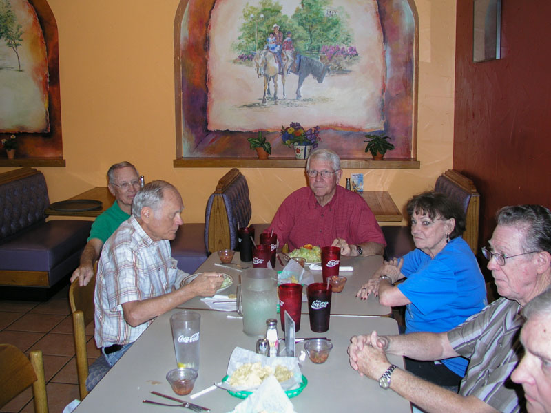 Clockwise from left:Mike Crye, Doug Dreggors, Jim Rushing, Carol George, Jack Bowling, George Huling.