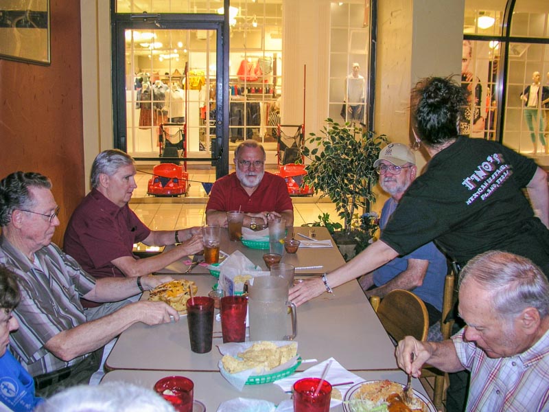 L-R: Carol George, Jack Bowling, George Huling, Jery Brown, Marvin Howard, Marilyn, Mike Crye 