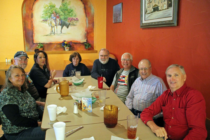 Clockwise from left: Connie Wallner, Marvin Howard, Marilyn, Carol George, Jerry Brown, Harold Shiroma, Jim Harrison, George Huling.