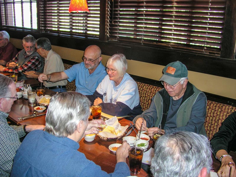 L-R: Jim Rushing, Larry Pavilcek, Bob Everett, Rod Barnes, Norma Barnes, Harold Shiroma