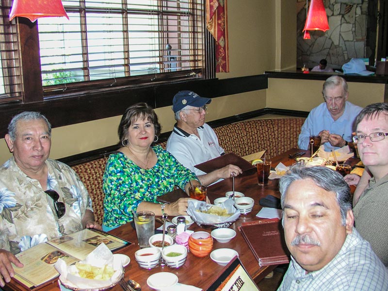 Clockwise from Left: Steve Rocha, Angie Rocha, Harold Shiroma, Charles "Red" Merritt, Klaus Gehr, Victor Elizondo