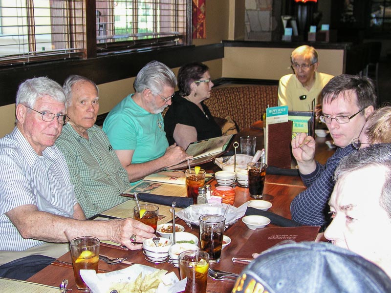 C-W: Jim Rushing, Mike Crye, Larry Pavlicek, Mrs. Everett, Bob Everett, Klaus Gehr, Amy Gehr, Craig Dickey