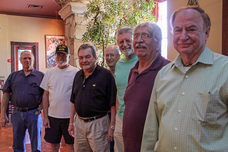 L-R: Ronnie Deal, Marvin Howard, Craig Dickey, Jim Harrison, Larry Pavlicek, Jim Guardipee, Jim Wallner