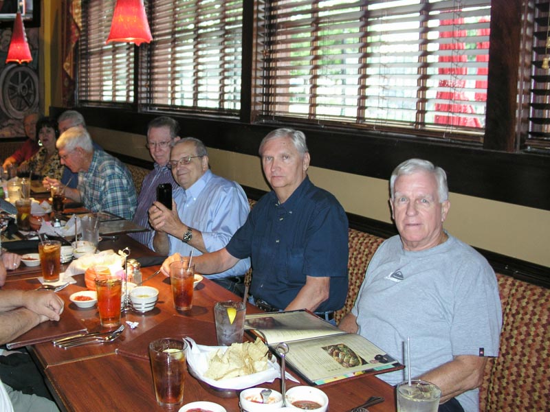 L-R: Steve and Angie Rocha, Larry Pavlicek, Jim Rushing, Jack Bowling, Dennis Kaplan, George Huling, Vic Cawoski