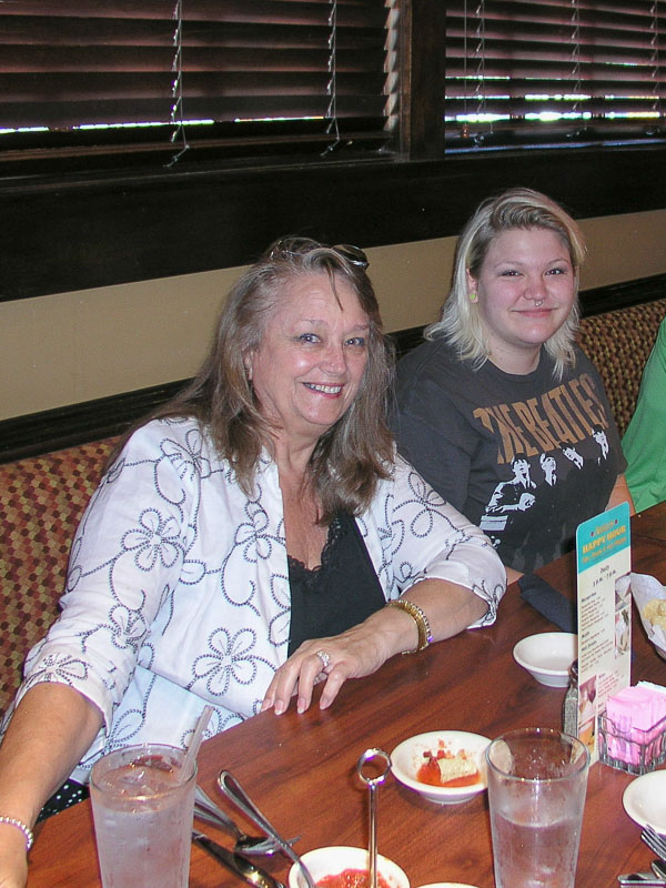 Connie Wallner with the niece of Carol George