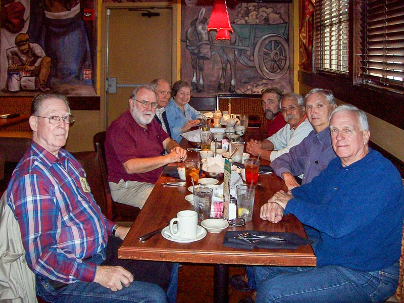 L-R: Jack Bowling, Jerry Brown, Mike Crye, Allegra Burnworth, Chris Whicher, Emilio Nuez, Goerge Huling, Vick Cawosky