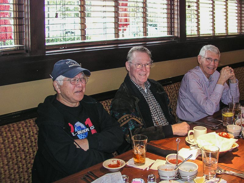 L-R:Harold  Shiroma, Jack Bowling, and Jim Rushing