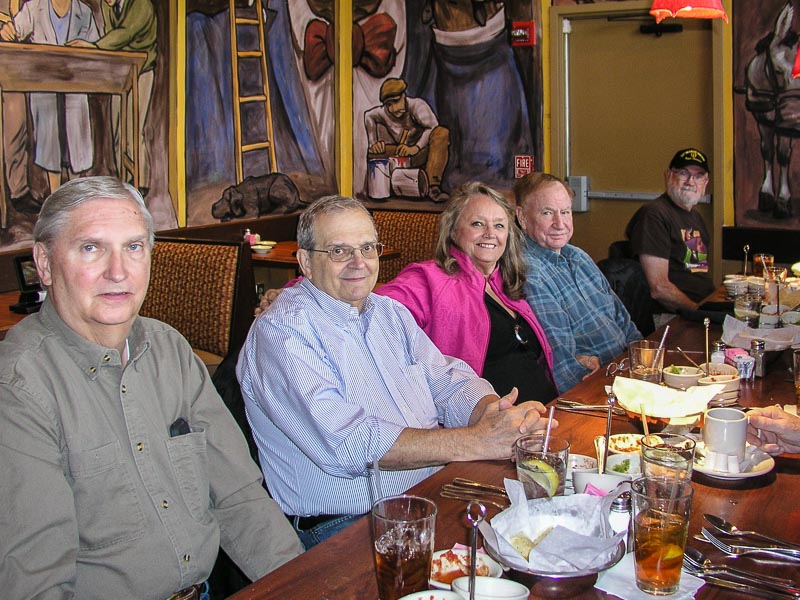 L-R: George Huling, Denis Kaplan, Connie and Jim Wallner, and Marvin Howard