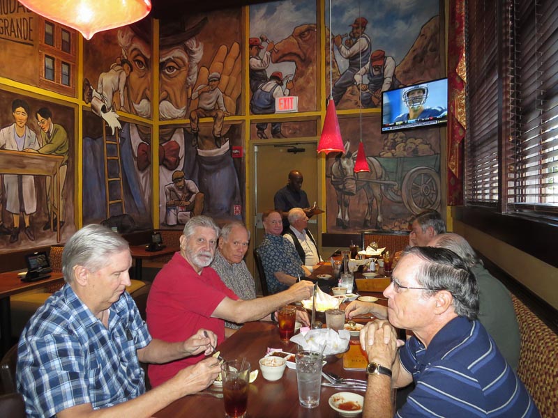 Pretty much the whole crew! Clockwise starting at bottom left: George Huling, Larry Pavilcek, Mike Crye, Jim Wallner, Fred Gariepy, Rex Stephens, Terry Freeman, Ken Rogers.